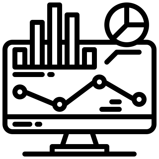 data science and data analytics icon