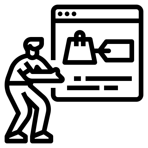 Ecommerce development icon