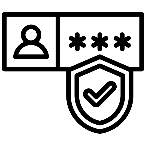 authentication and security icon
