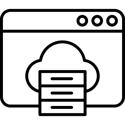 cloud based application icon logo