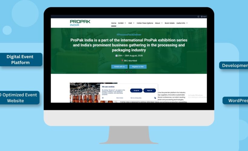 Design and Development of Exhibition Website for ProPak India