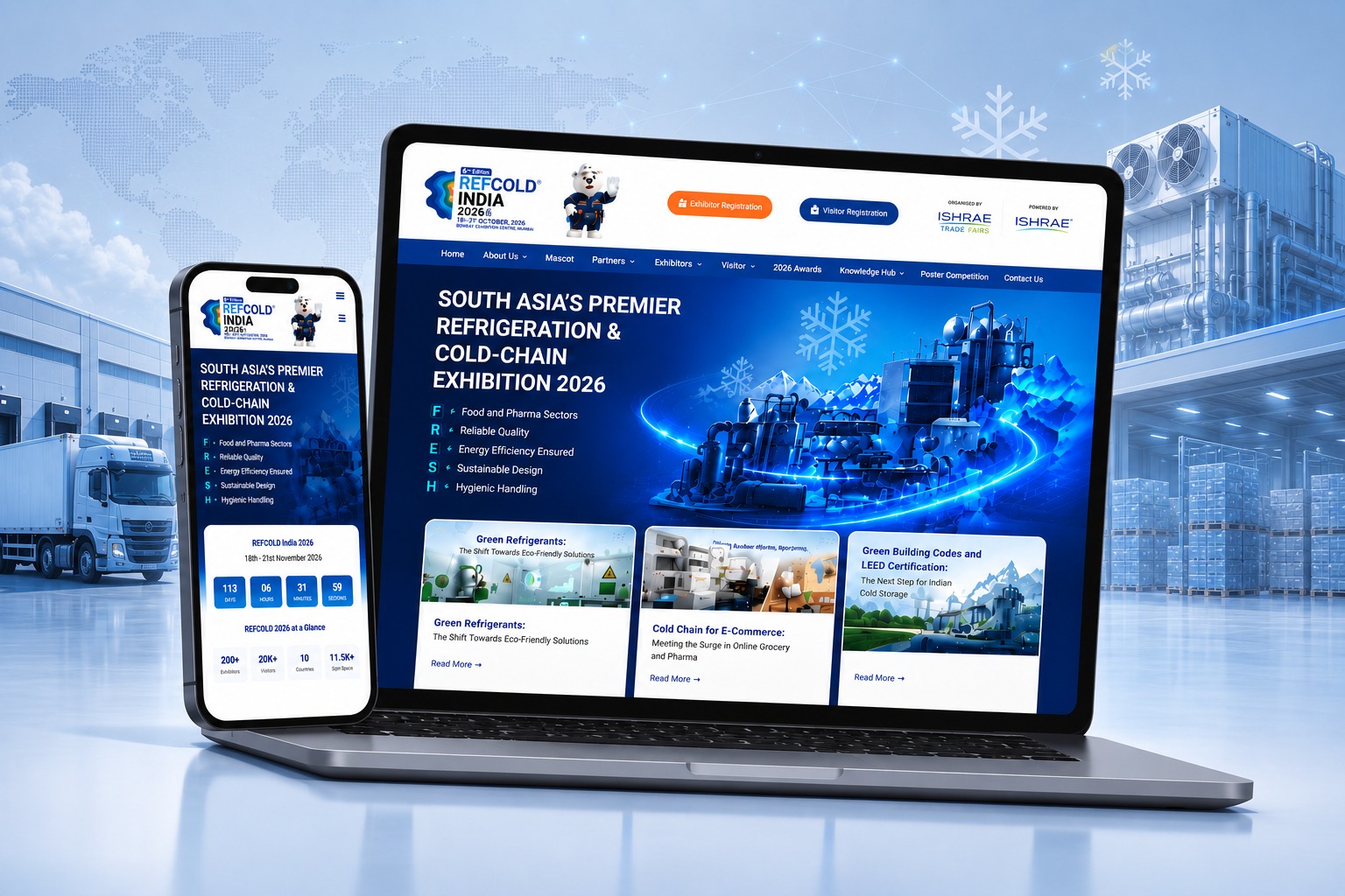 Exhibition Website for the Refrigeration and Cold Chain Industry