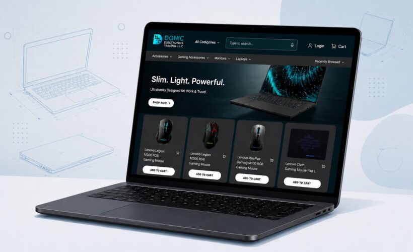 eCommerce Platform for Laptop and Desktop in UAE Market